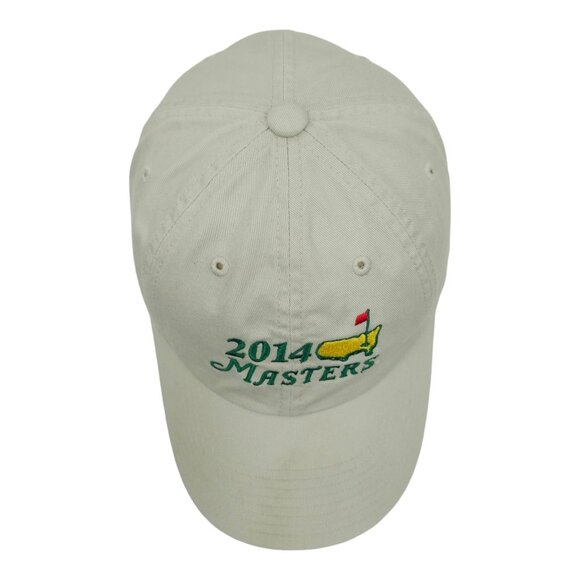 American Needle 2014 Masters Adjustable Tuck Strap Cap Golf Baseball Hat Khaki - Picture 6 of 14